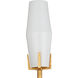 Mathilda 2 Light 15 inch Matte Gold Wall Sconce Wall Light, Left, Marjorie Skouras Collection