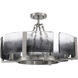 Aenon 4 Light 22 inch Pewter Semi-Flush Mount Ceiling Light