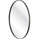 Beni 24 X 24 inch Black Wall Mirror