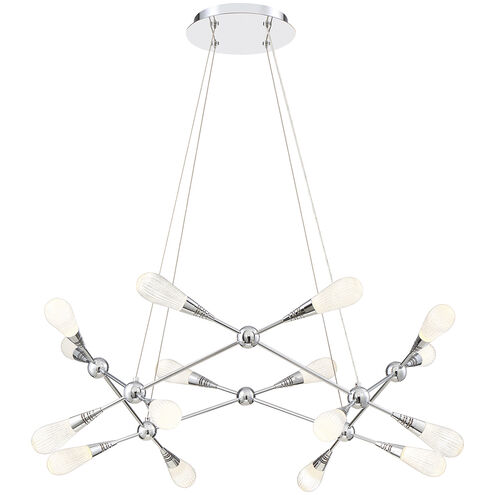 Manning LED 32 inch Chrome Chandelier Ceiling Light