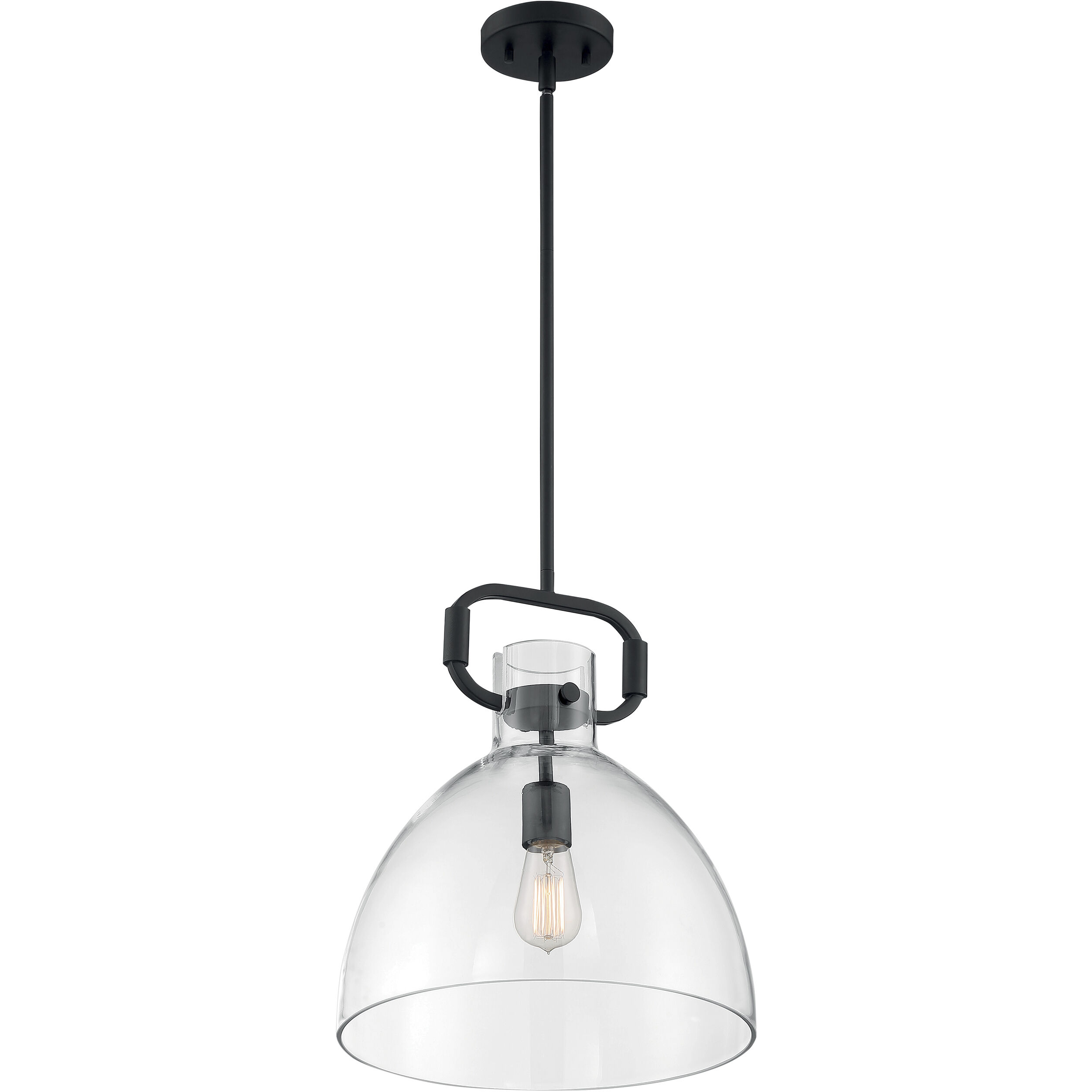 Teresa 1 Light 14 inch Matte Black Pendant Ceiling Light