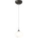 Ume 1 Light 6.2 inch Oil Rubbed Bronze Mini Pendant Ceiling Light in Frosted