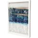 Copper Climber Blue and Metallic and Turquoise and White Framed Art, The Studio