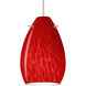 Pera 6 LED Satin Nickel Cord Pendant Ceiling Light
