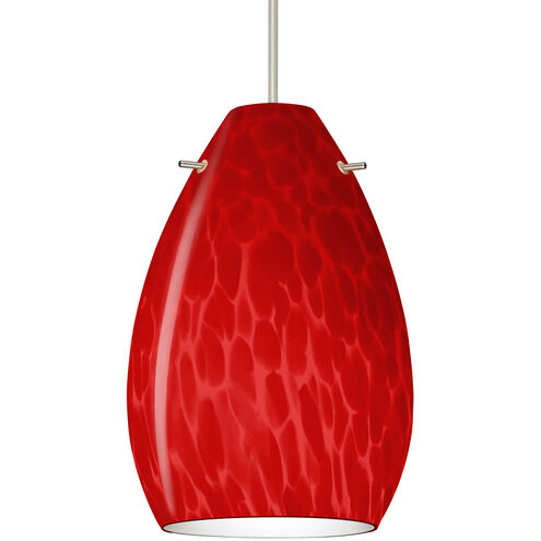 Pera 6 LED Satin Nickel Cord Pendant Ceiling Light