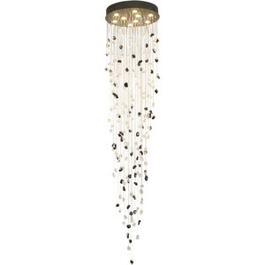 Canada 9 Light 22 inch Black Chandelier Ceiling Light