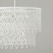 Pheobe 7 Light 27 inch Matte White Pendant Ceiling Light