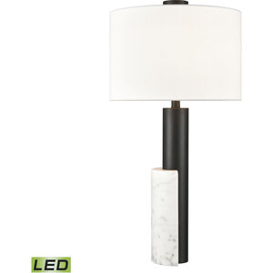 Renfrew 30 inch 9.00 watt White with Black Table Lamp Portable Light