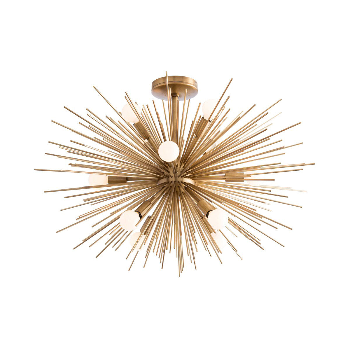 Zanadoo 12 Light 30 inch Antique Brass Chandelier Ceiling Light, Fixed