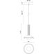 Alora Mood Arden LED 6 inch Matte Black Pendant Ceiling Light