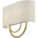 Stratton 2 Light 15 inch Soft Gold ADA ADA Sconce Wall Light