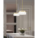 Renaud Pendant Ceiling Light in Modern Gold
