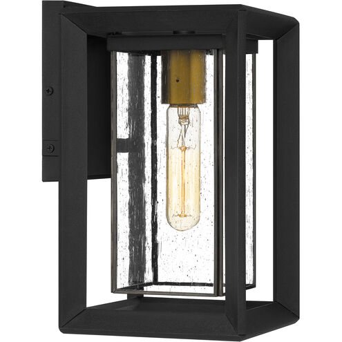 Infinger 1 Light 12 inch Earth Black Outdoor Wall Lantern, Medium