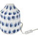 Colmar 18 inch 100.00 watt Blue Table Lamp Portable Light