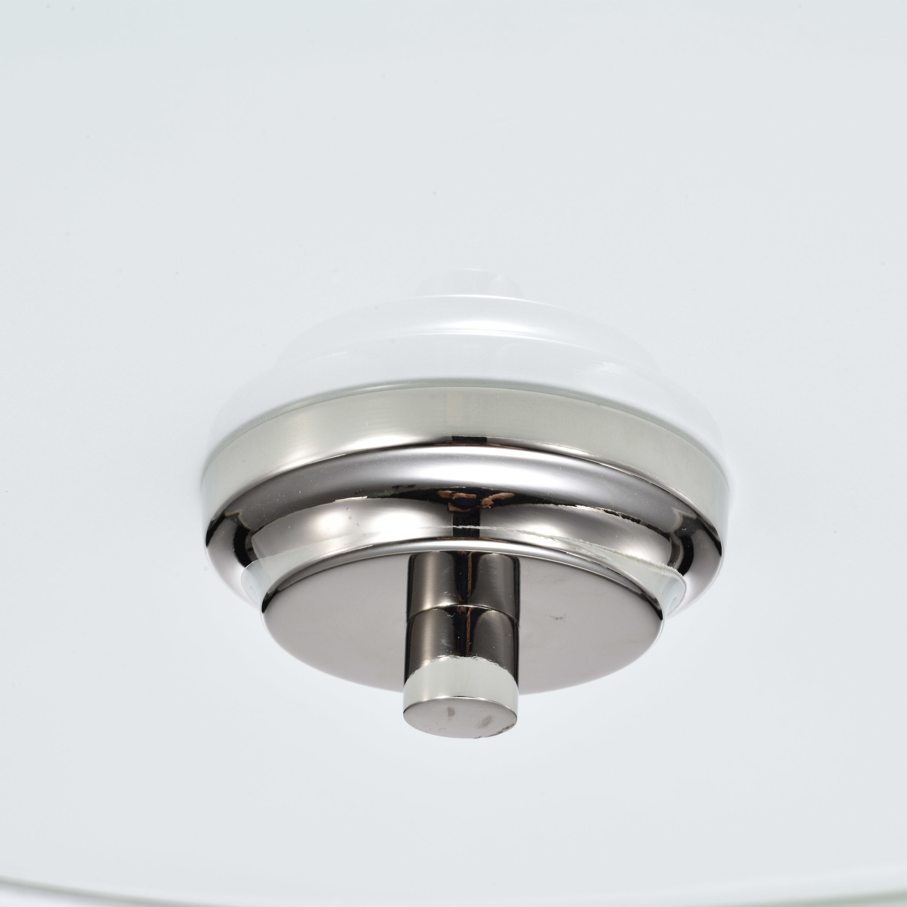 Harlow 3 Light 15 inch Polished Nickel Semi Flush Mount Ceiling Light