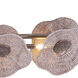 Poppy 5 Light 56.25 inch Pearlized Antique Brass Island Light Ceiling Light