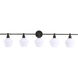 Gene 5 Light 47 inch Black Wall sconce Wall Light