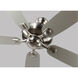 Colony 52 52 inch Brushed Steel with Silver Blades Ceiling Fan