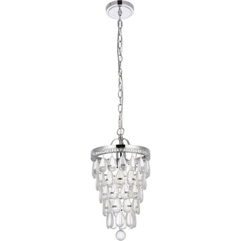 Reese 1 Light 9 inch Chrome Pendant Ceiling Light
