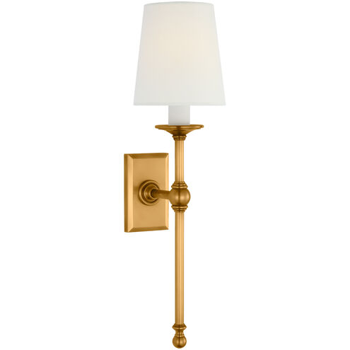 Chapman & Myers Classic LED 5 inch Antique-Burnished Brass Tail Sconce Wall Light