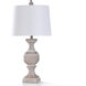 Malta 30.5 inch 150.00 watt White Table Lamp Portable Light