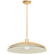 Oneida 1 Light 23.5 inch Vintage Gold Leaf and Soft Sand Pendant Ceiling Light