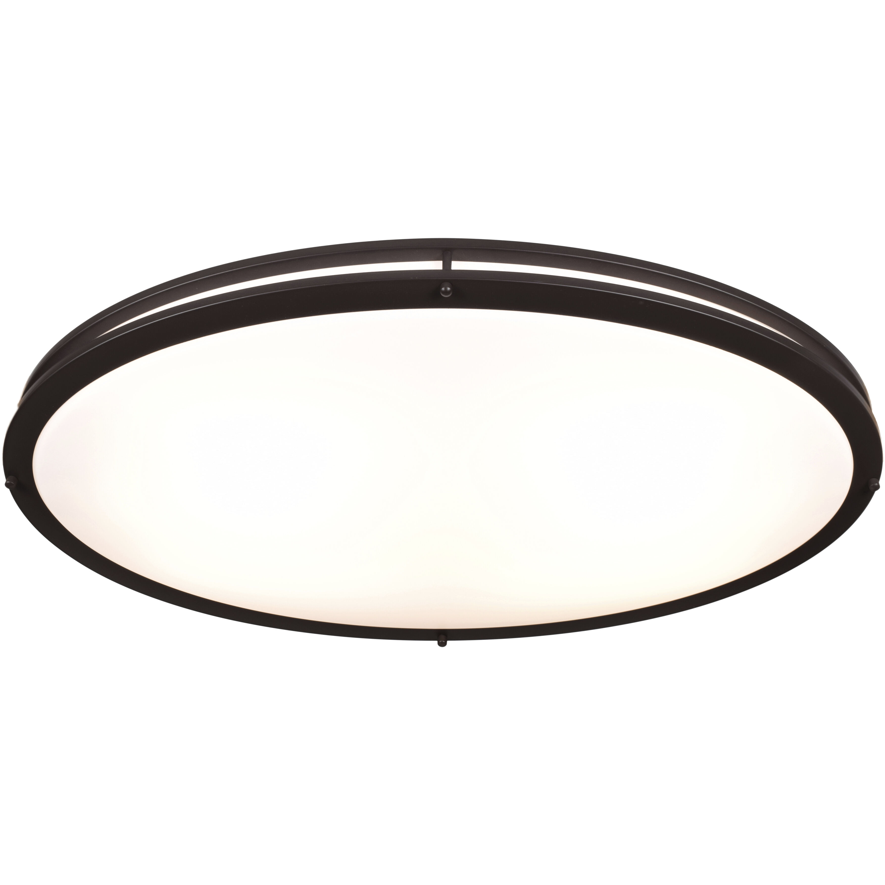 Solero Oval LED 18.25 inch Bronze Flush Mount Ceiling Light