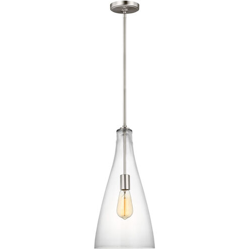 Arilda 1 Light 9 inch Brushed Nickel Pendant Ceiling Light