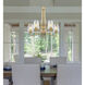 Joliet 5 Light 25 inch Burnished Brass Chandelier Ceiling Light