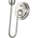 Summervine Wall Sconce Wall Light in Brushed Nickel, Single