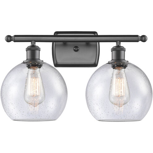 Ballston Athens LED 16 inch Oil Rubbed Bronze Bath Vanity Light Wall Light in Seedy Glass, Ballston