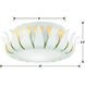Broche 3 Light 16 inch Matte White Flush Ceiling Light