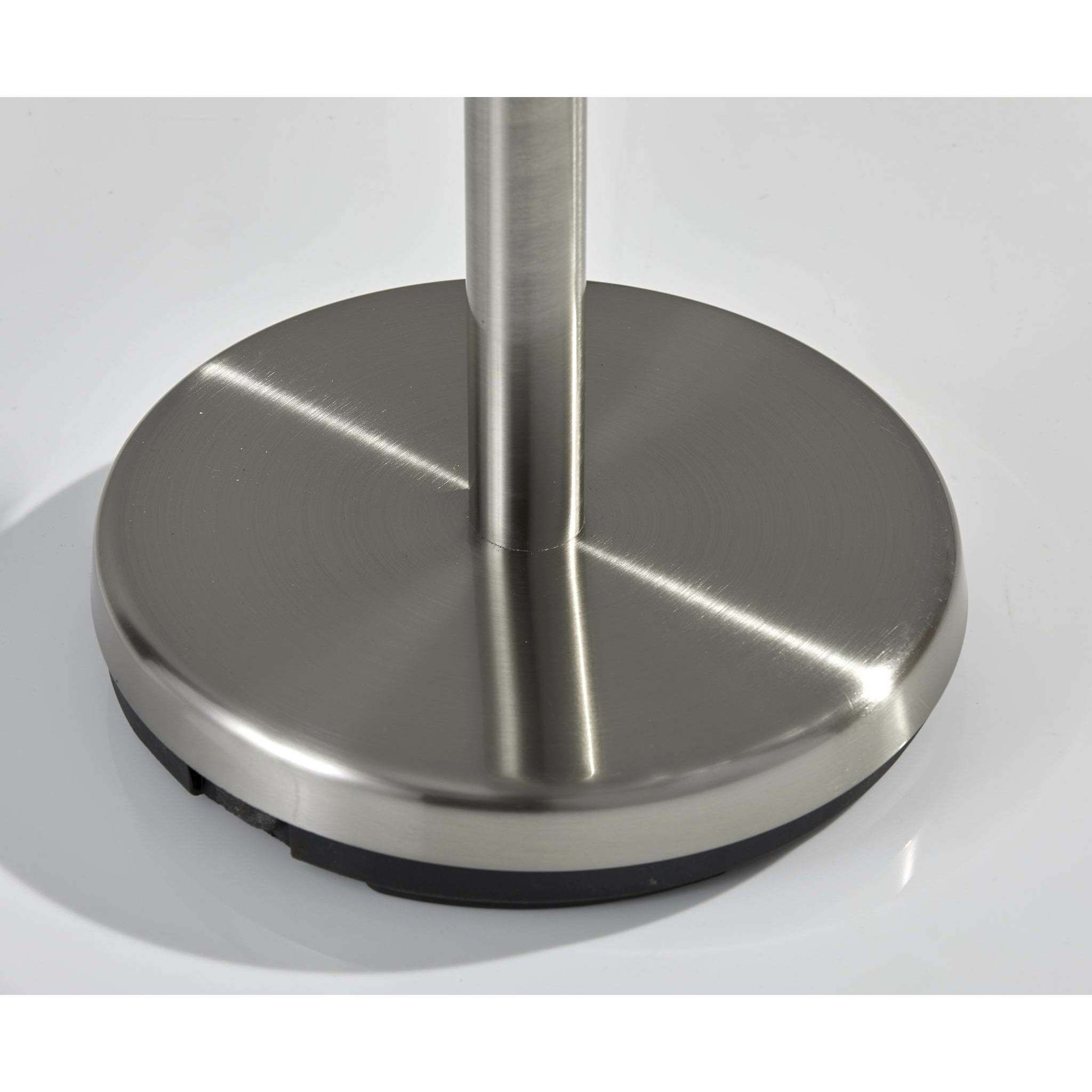 Belle 82 inch 60 watt Satin Steel Arc Lamp Portable Light