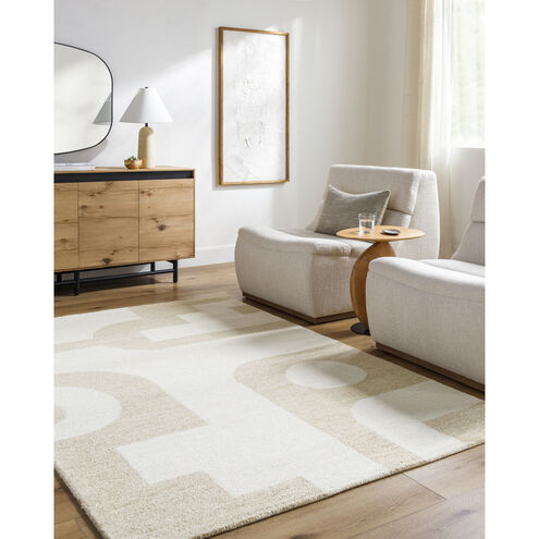 Bournemouth 90 X 60 inch Off-White/Pearl/Ash Handmade Rug in 5 x 7.5