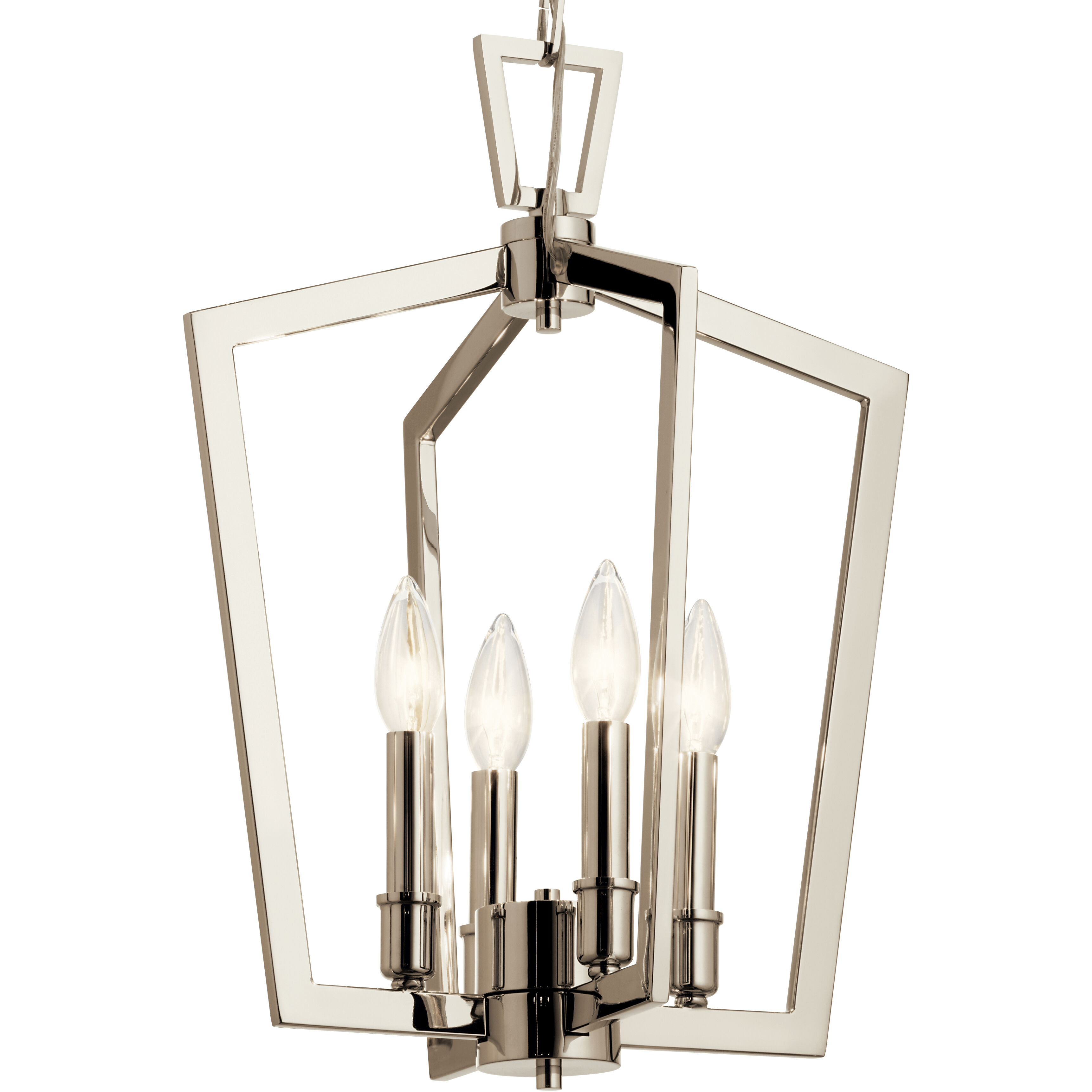 Abbotswell 4 Light 14 inch Polished Nickel Pendant Ceiling Light