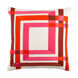 Color Form 20 X 20 inch Cream and Bright Pink Throw Pillow