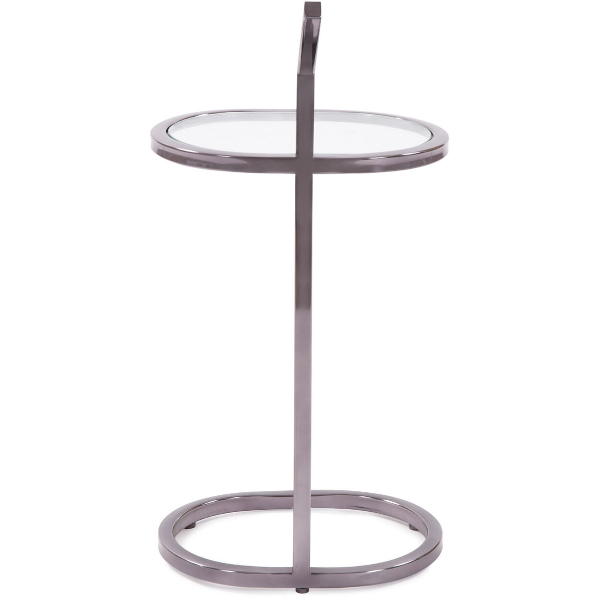 Carter 27 X 13 inch Black Nickel Drink Table