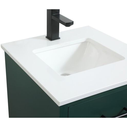 Cyrus 19 X 18 X 33.5 inch Green Vanity Sink Set