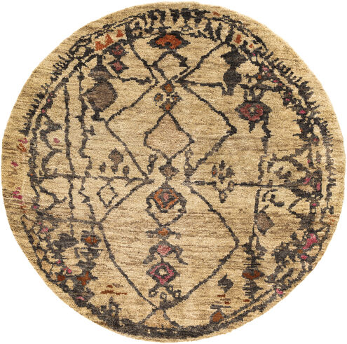 Medina 96 X 96 inch Burnt Orange Rug in 8 Ft Round, Round