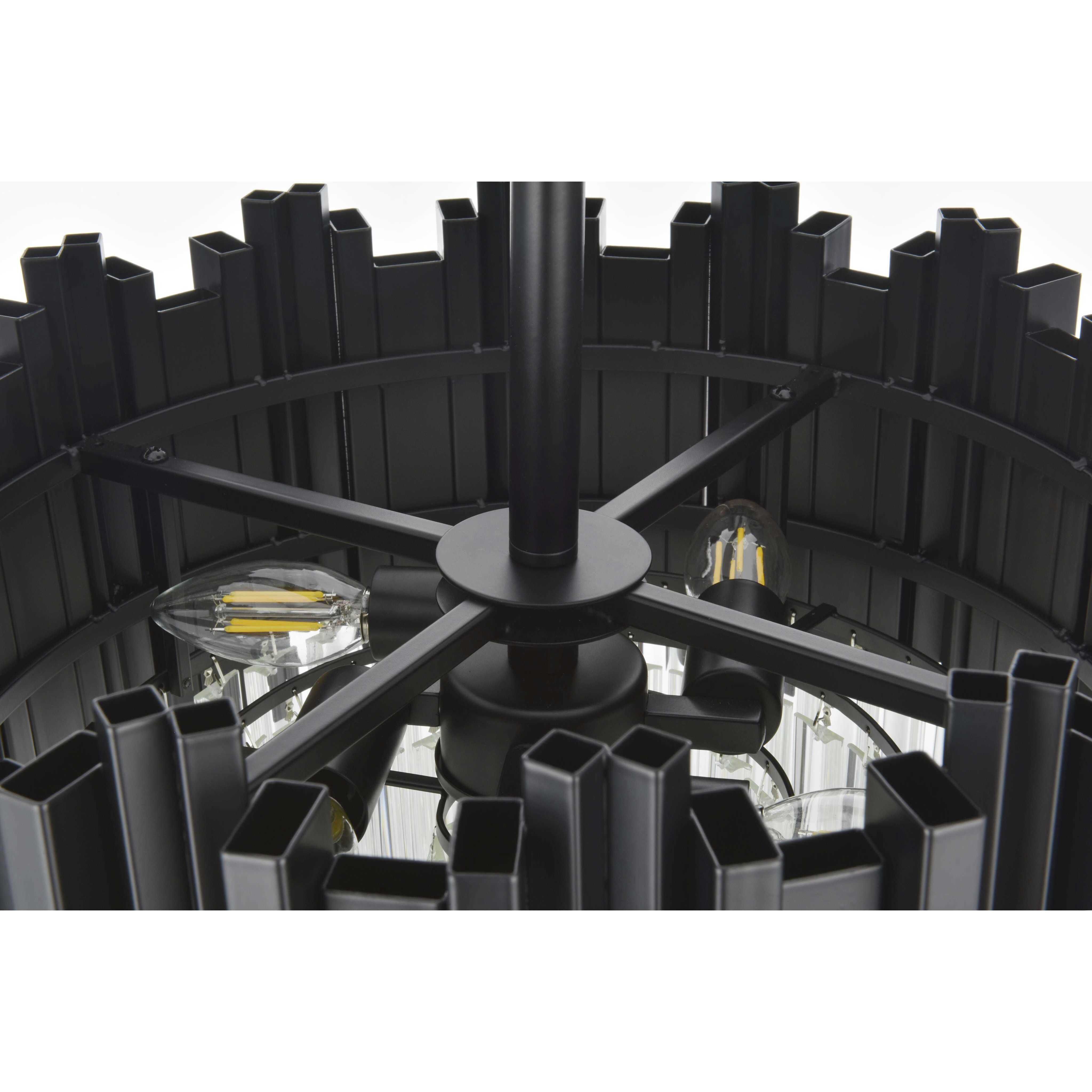 Willow 4 Light 16 inch Black Flush Mount Ceiling Light