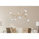 Zayne 8 Light 45 inch Gold Pendant Ceiling Light