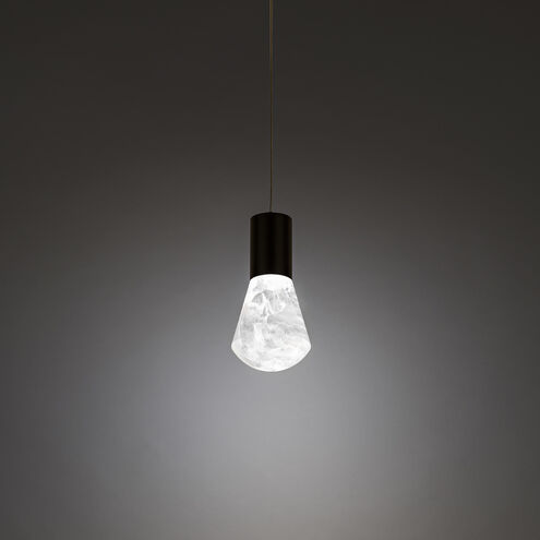 Plum LED 15 inch Black Mini Pendant Ceiling Light