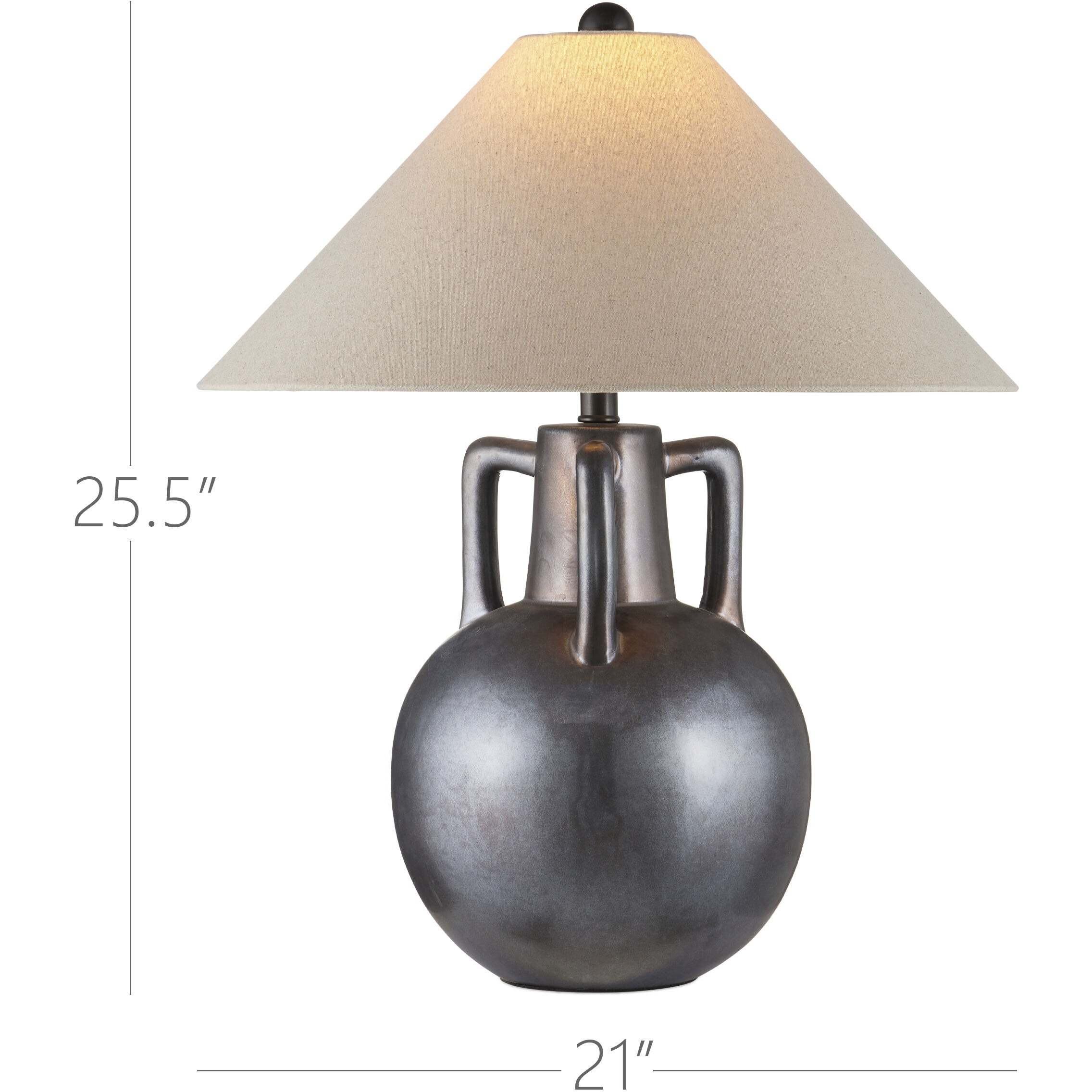 Autry 25.5 inch 100.00 watt Iridescent Gray Table Lamp Portable Light