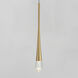 Pierce LED 2.25 inch Gold Single Pendant Ceiling Light