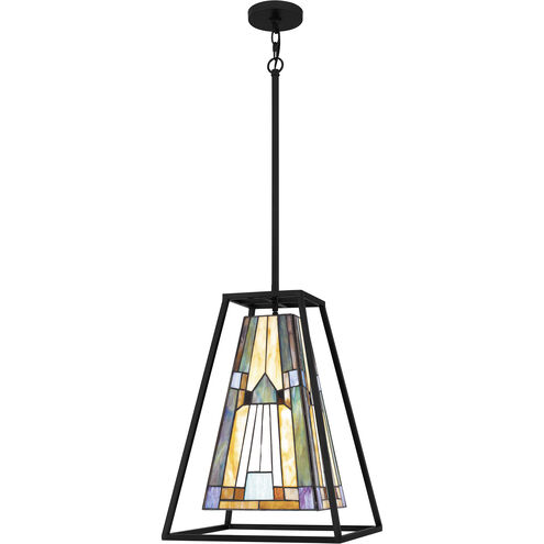 Caledonia 1 Light 14 inch Matte Black Mini Pendant Ceiling Light, Small