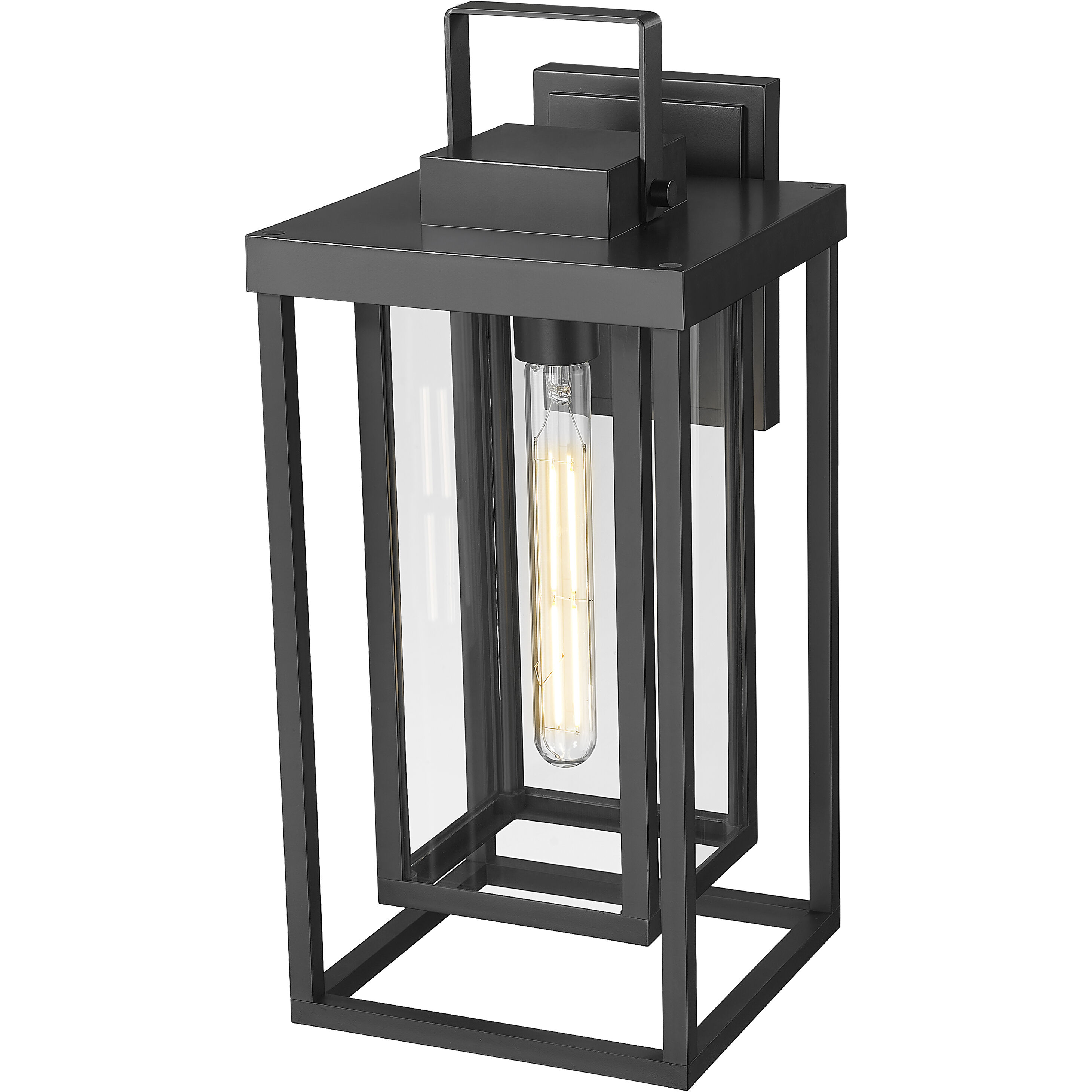 McDonough 1 Light 18 inch Powder Coated Black Outdoor Wall Lantern