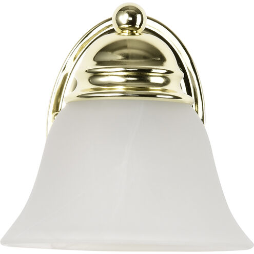 Empire 1 Light 6 inch Polished Brass Vanity Light Wall Light