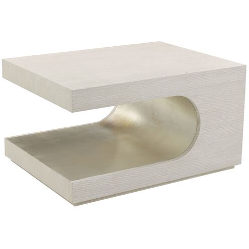 Groove 32.25 X 24.25 inch Silver Cocktail Table