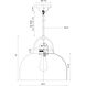 Lancaster 1 Light 15 inch Brushed Brass Down Pendant Ceiling Light