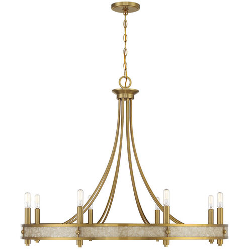 Camden 8 Light 36 inch Warm Brass Chandelier Ceiling Light